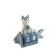 CALENDARIO IN LEGNO GATTO CON PESCE